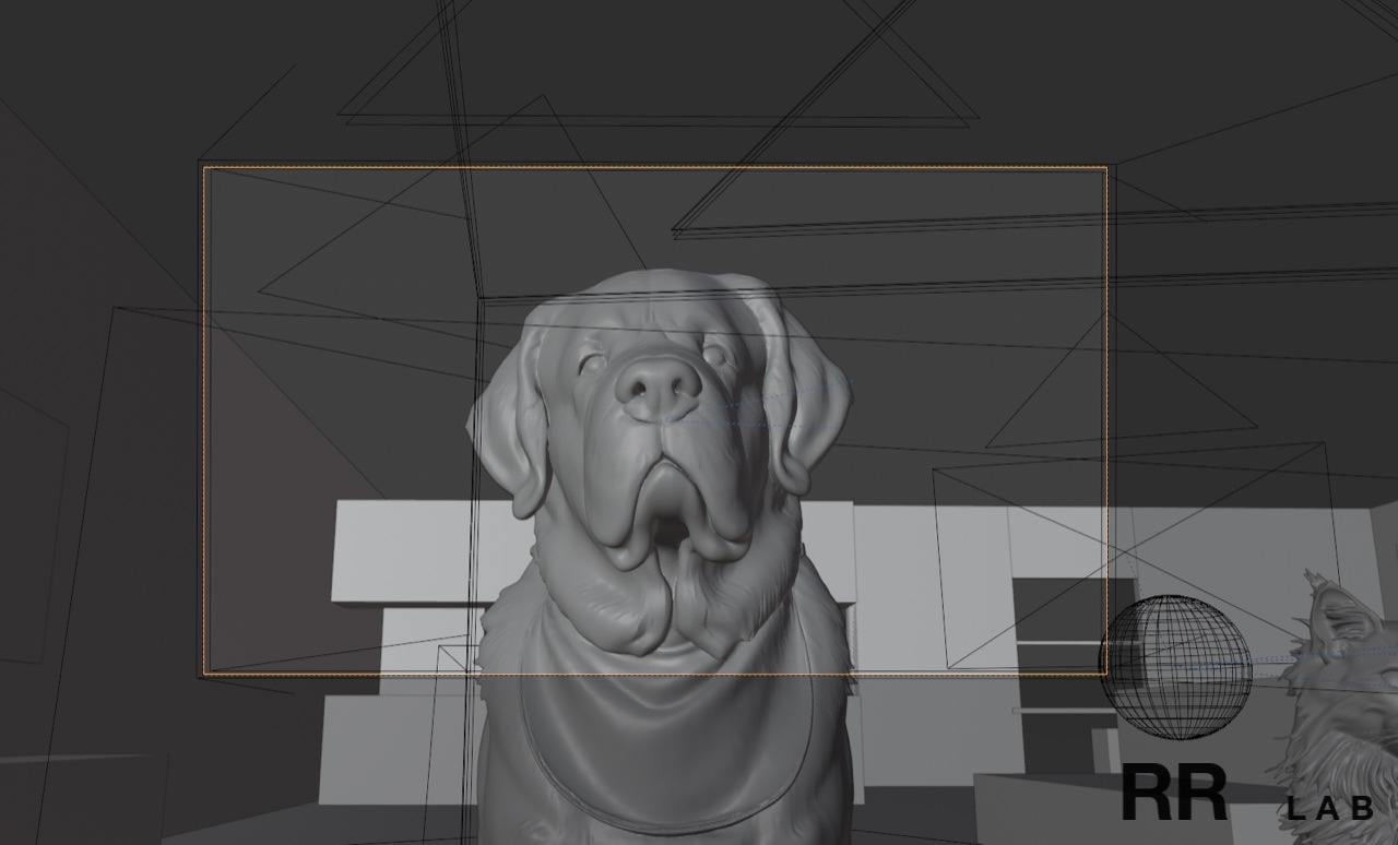 Blender 豆豆脸部正面白模特写——讲二姐节拍